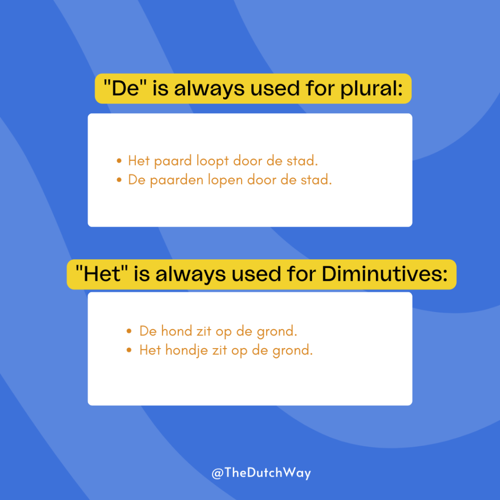 Some extra rules to master dutch like a native